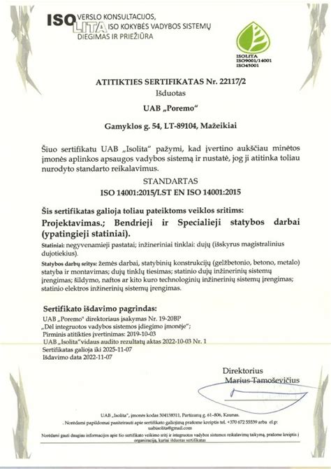 Poremo BIO įmonė.